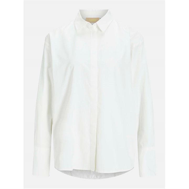 Jjxx Women's White Caro Poplin Relaxed Shirt in Size 10, Sports Direct