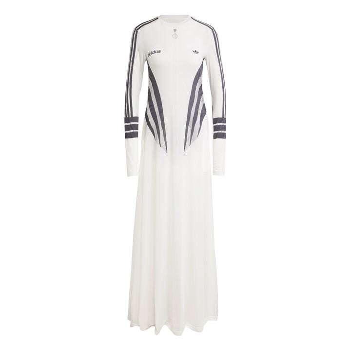 Adidas Originals Women's White Maxi Dress in Size 12, Sports Direct