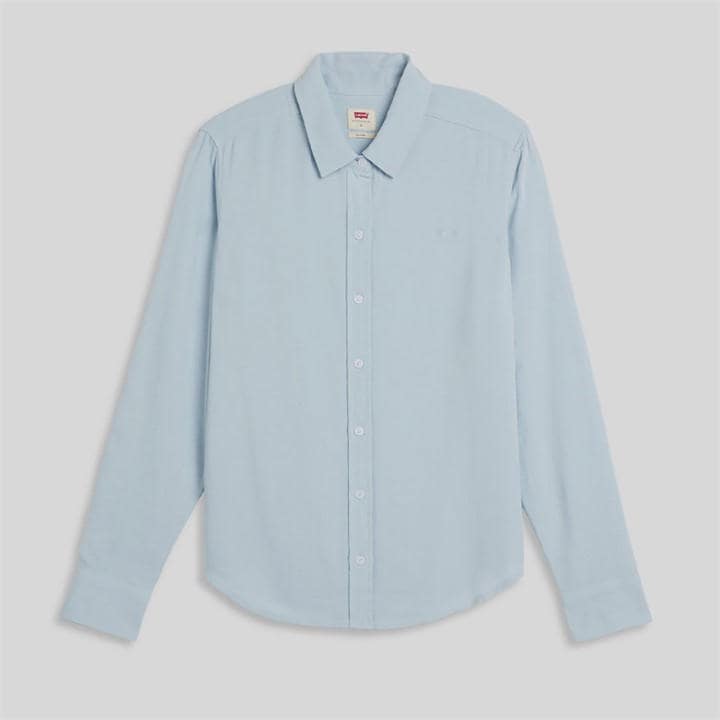 Levis Women's Blue Long Sleeve Oxford Shirt in Size 14, Sports Direct