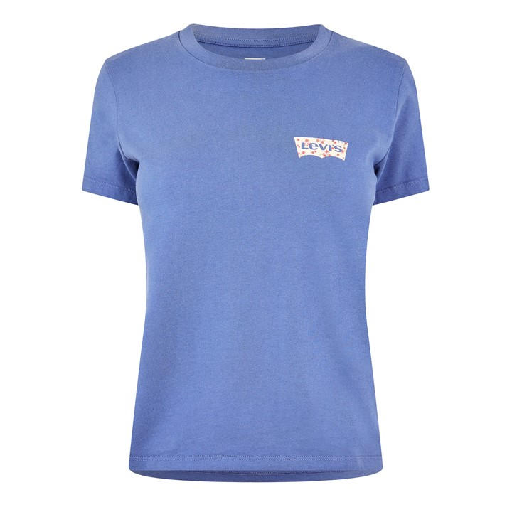 Levis Women's Blue Perfect T-Shirt in Size 8, Sports Direct