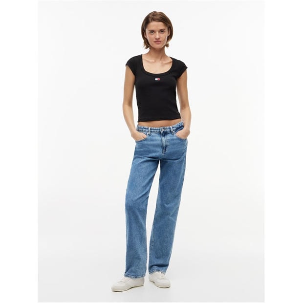 Black - Tommy Jeans - Women's Slim Fit T-Shirt