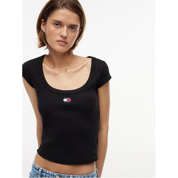 Black - Tommy Jeans - Women's Slim Fit T-Shirt