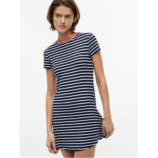 Navy/Stripe - Tommy Jeans - Women's Skater Dress