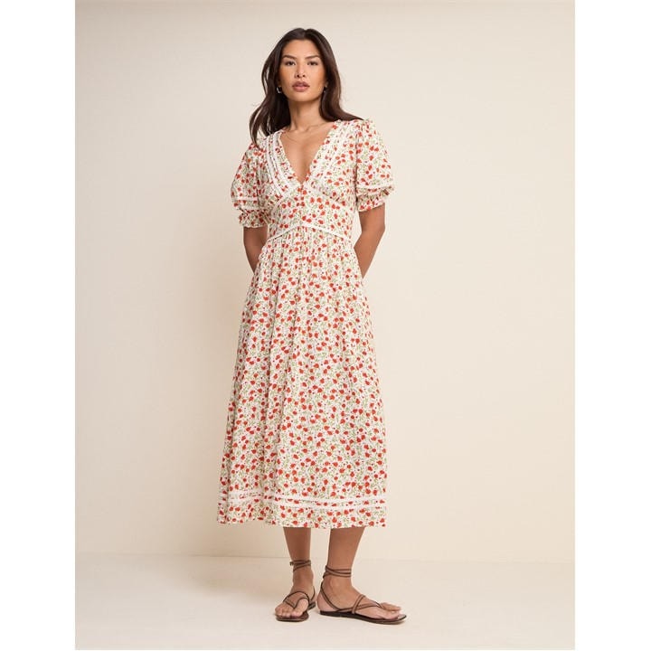 Nobodys  Women's White Long Maxi Dress in Size 16, Sports Direct