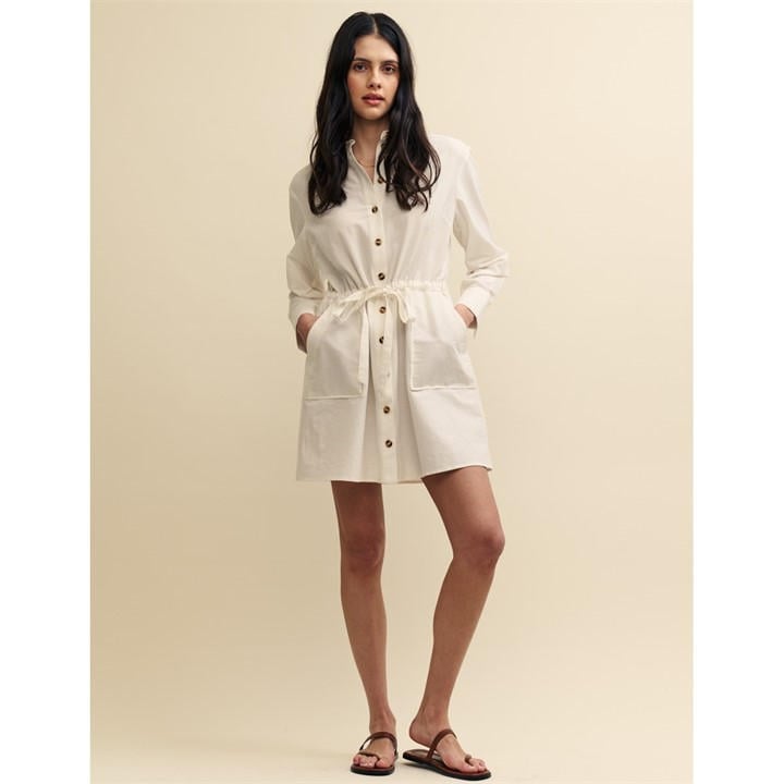 Nobodys  Women's Cream Mini Dress in Size 14, Sports Direct