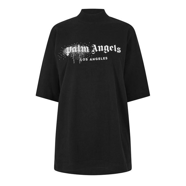 Palm Angels Women's  Milano Cropped T-Shirt in Size 8, Sports Direct