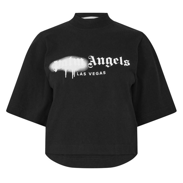 Palm Angels Women's  Milano Cropped T-Shirt in Size 8, Sports Direct