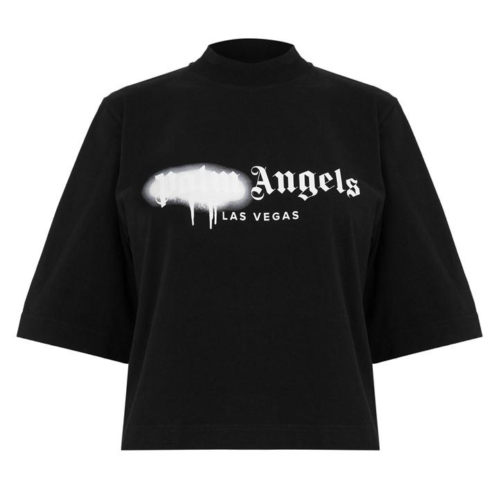 Palm Angels Women's  Bear Cropped T-Shirt in Size 10, Sports Direct