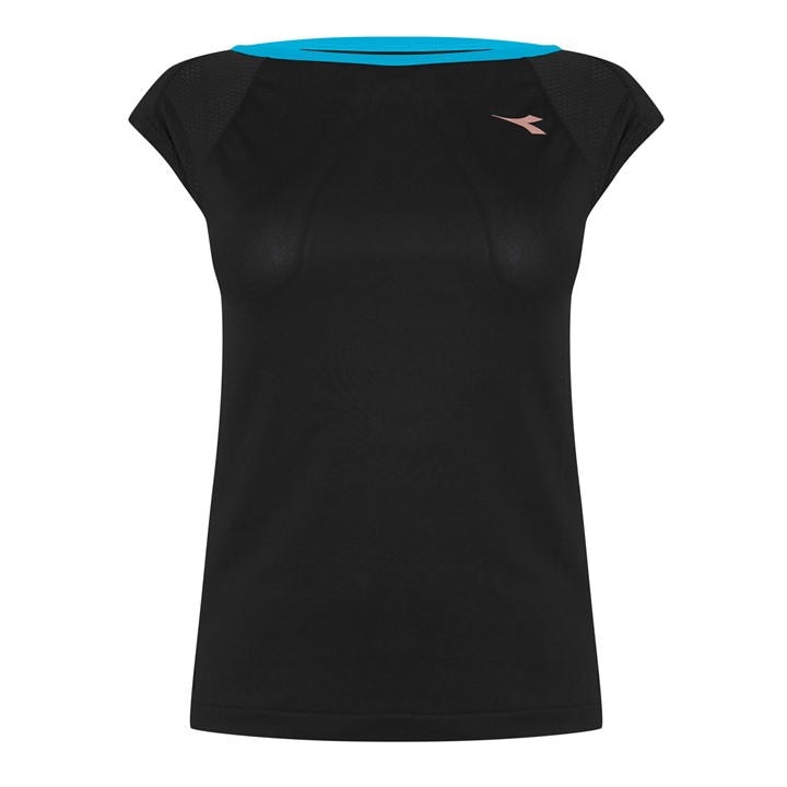 Diadora Women's Black Long Sleeve T-Shirt in Size 12, Sports Direct
