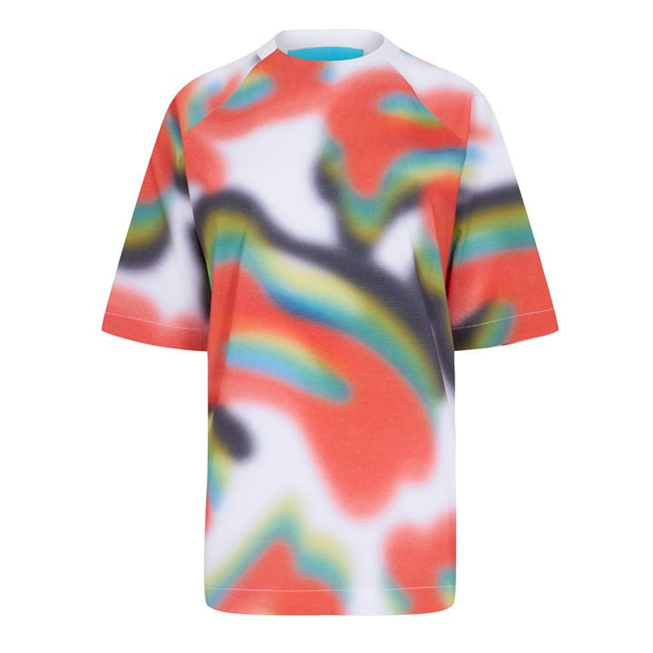 Diadora Women's  Flowers Short Sleeve All Over Print T-Shirt in Size 8, Sports Direct