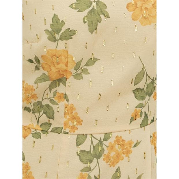 Yellow Floral - Anaya With Love - Anaya With Love Recycled Yellow Floral Print One Shoulder Maxi Dress