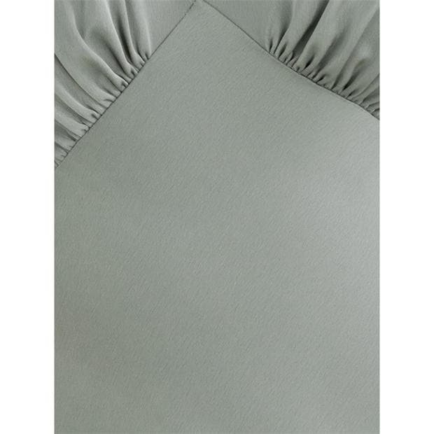 Sage Green - Maya Deluxe - Womens V Neck Open Back Satin Occasion Maxi Dress