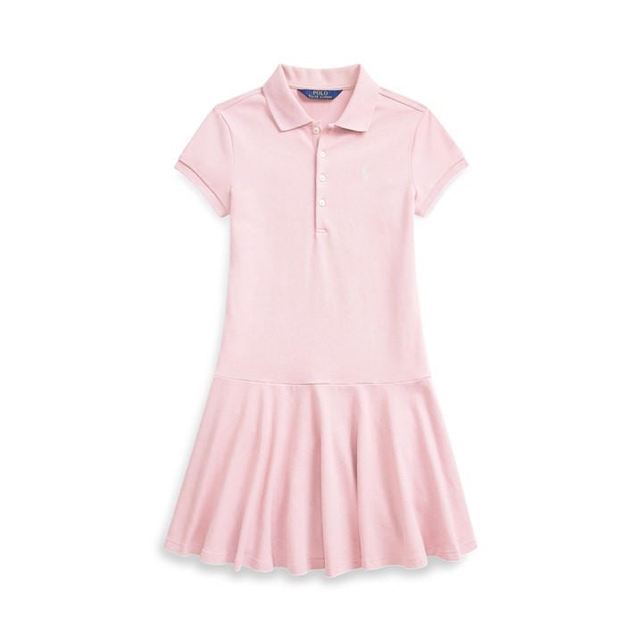 Polo Ralph Lauren Girls Pink Kids' Polo Dress in Size 8 - 9 Years, Sports Direct