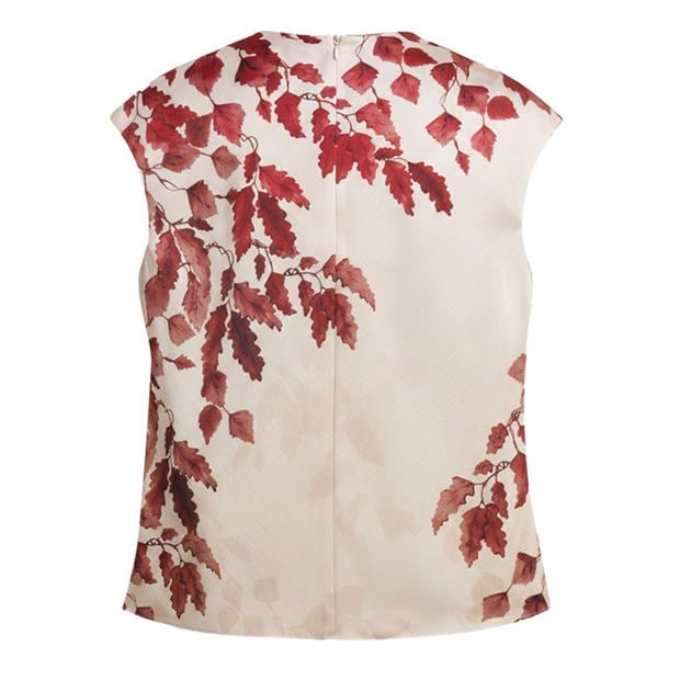 ROSEGOLD - Ted Baker - Womens Printed Drape Top