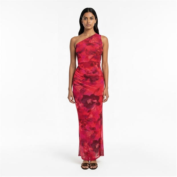 Mutli - I Saw It First - Printed Mesh Maxi Dress