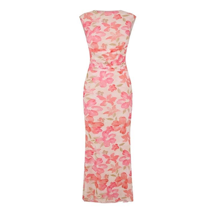 I Saw It First Women's  Printed Mesh Maxi Dress in Size 8, Sports Direct