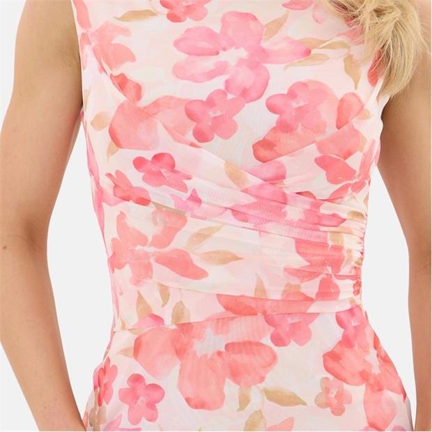 Mutli - I Saw It First - Printed Mesh Maxi Dress