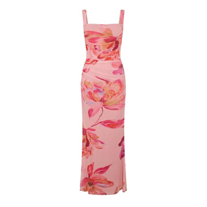 I Saw It First Women's  Printed Mesh Maxi Dress in Size 10, Sports Direct