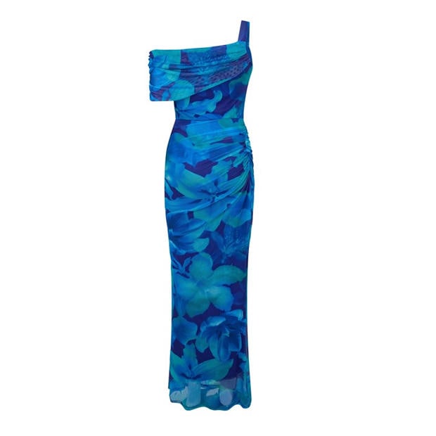 Mutli - I Saw It First - Printed Mesh Maxi Dress
