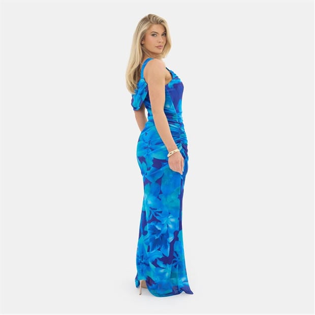 Mutli - I Saw It First - Printed Mesh Maxi Dress