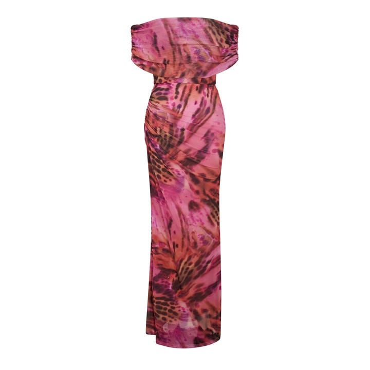 I Saw It First Women's  Printed Mesh Maxi Dress in Size 16, Sports Direct