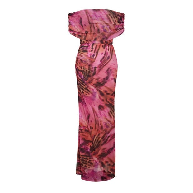 Mutli - I Saw It First - Printed Mesh Maxi Dress