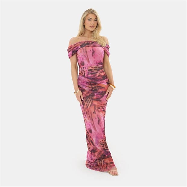 knee length dresses for ladies THE 'SISAL' MESH DRESS – MISHA main image 1