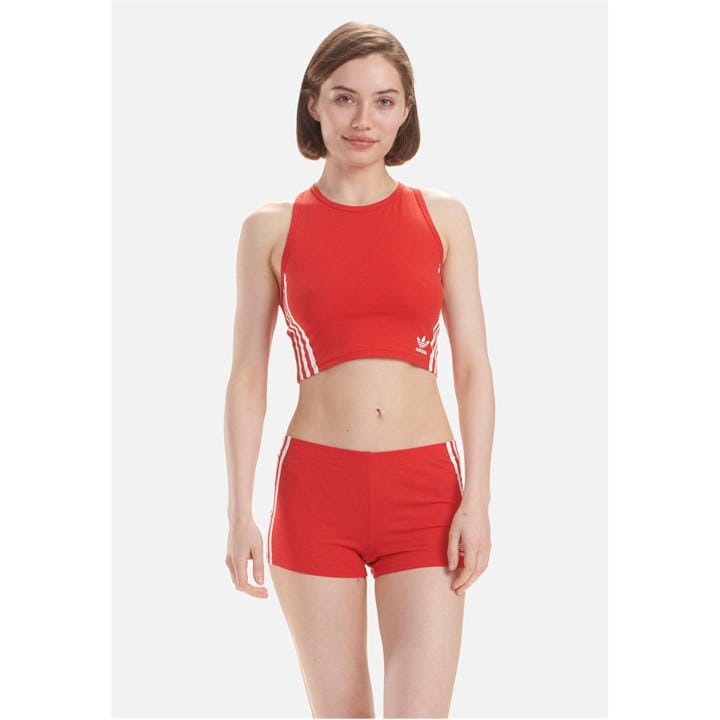 Adidas Originals Women's Red Originals Comfort Flex Cotton Crop Top in Size 14, Sports Direct
