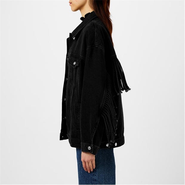Сиво - Hugo - Women's Structured Denim Tailored Fit Denim Jacket