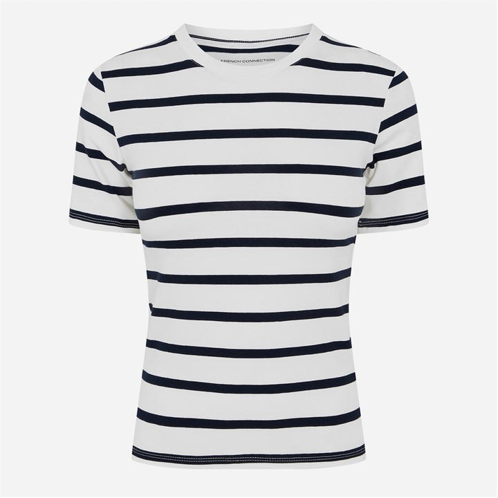 French Connection Women's Blue Rallie T-Shirt in Size 12, Sports Direct