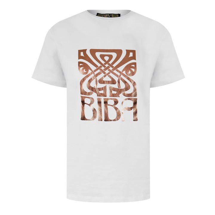Biba Women's White Logo T-Shirt in Size 8, Sports Direct