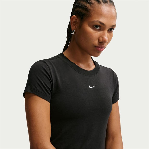 BLACK/WHITE - Nike - Sportswear Chill Knit Women's T-Shirt