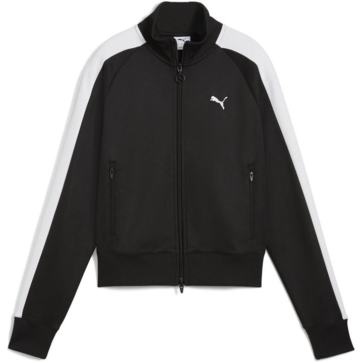 Puma Women's Black T7 Track Jacket in Size 10, Sports Direct