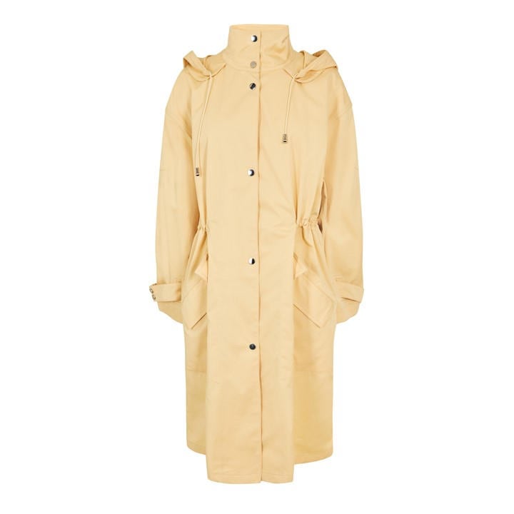 Boss Women's Beige Insulated Waterproof Structured Fit Parka in Size 14, Sports Direct