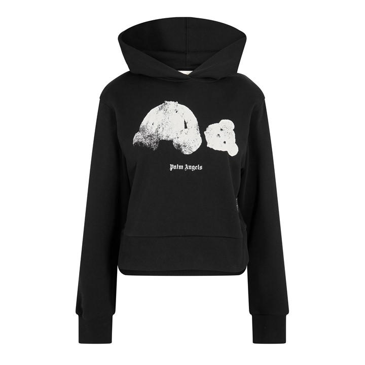 Palm Angels Women's Black Kill Bear Pull Over Hoodie in Size 10, Sports Direct