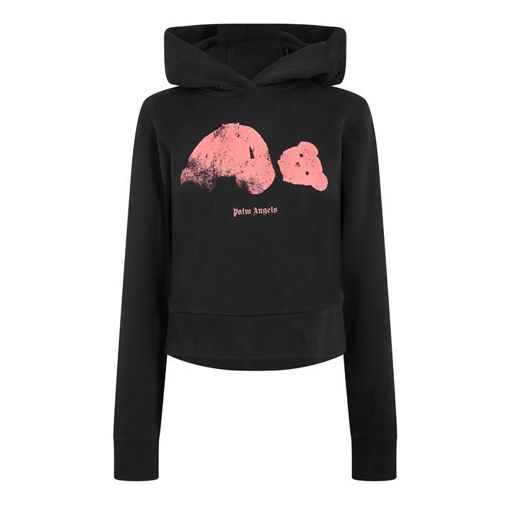 Palm Angels Women's Black Kill Bear Pull Over Hoodie in Size 12, Sports Direct