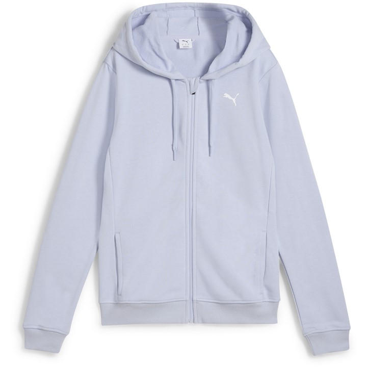 Puma Women's Blue Essential Full Zip Tech Fleece Hoodie in Size 10, Sports Direct