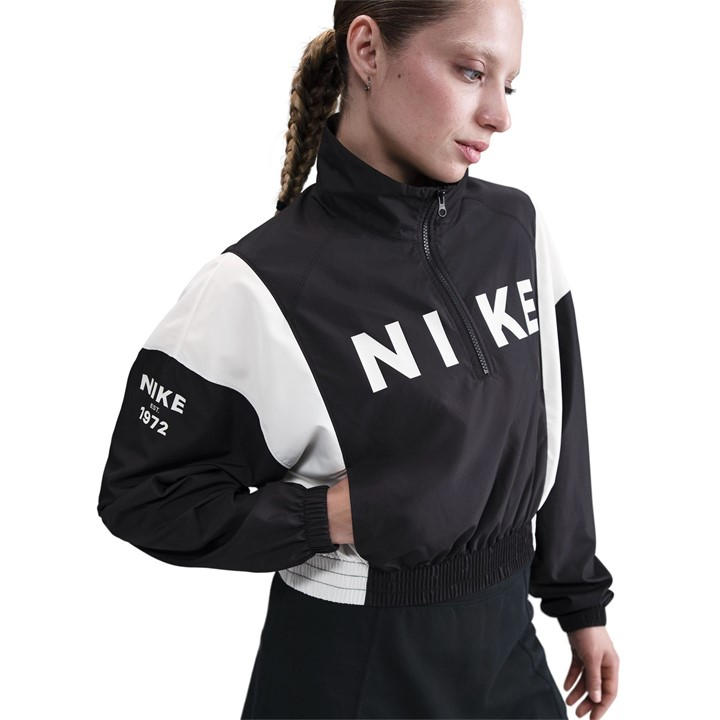 Nike Women's Black Woven Training Jacket in Size 16, Sports Direct