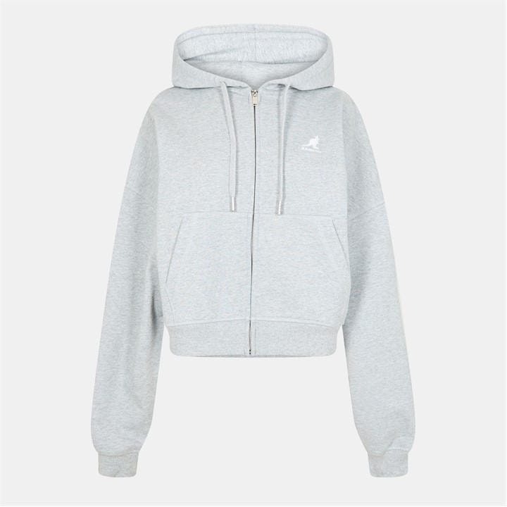 Kangol Women's Grey Zip Hoodie in Size 18, Sports Direct