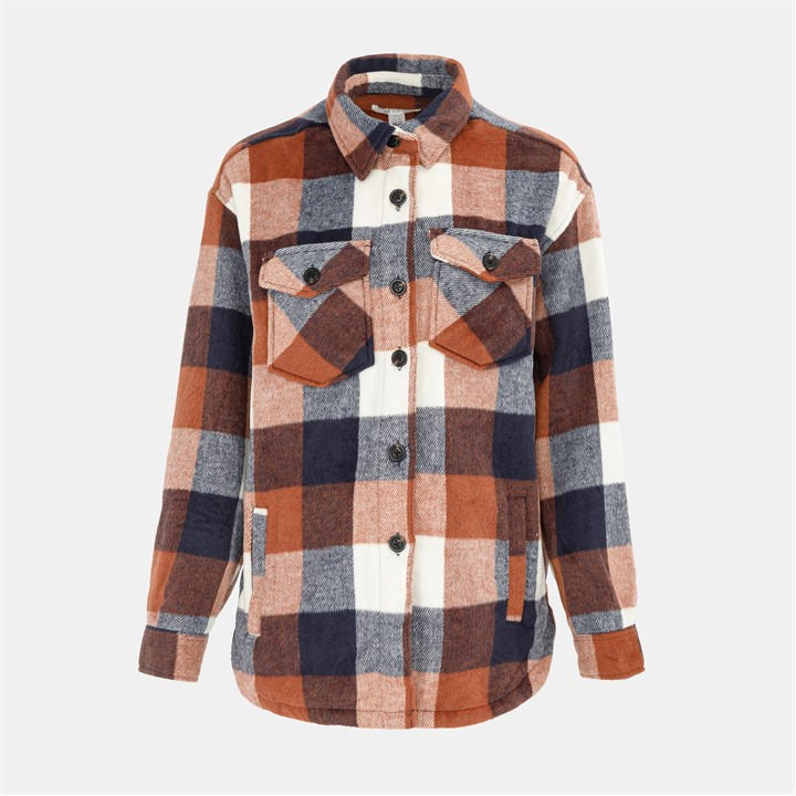 Miso Women's Brown Wool Shirt in Size 6, Sports Direct