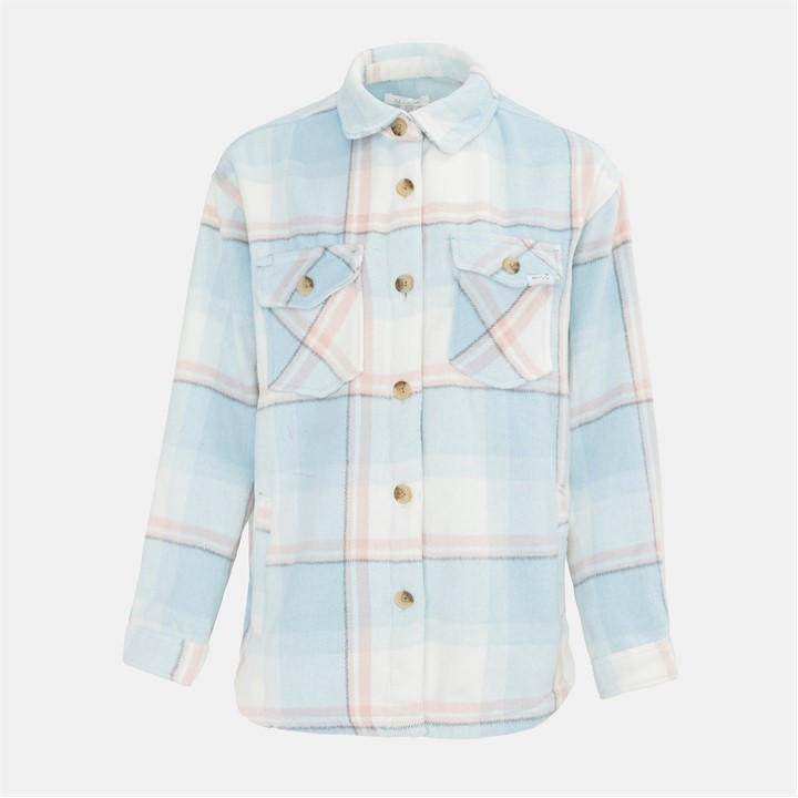 Miso Women's Blue Wool Shirt in Size 6, Sports Direct