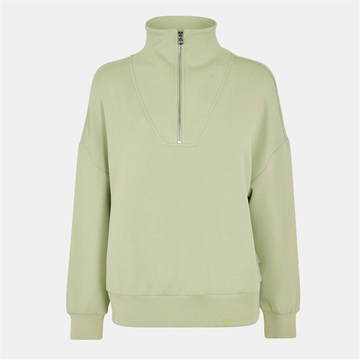 Varley Women's Green Hawley Half Zip Sweatshirt in Size 8, Sports Direct