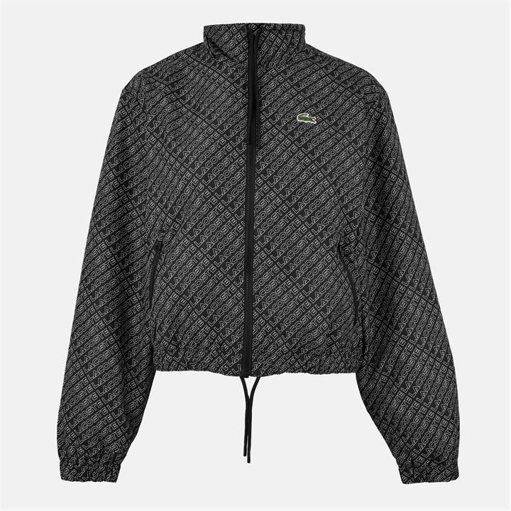 Lacoste Women's Black Blouson Tracksuit Top in Size 10, Sports Direct