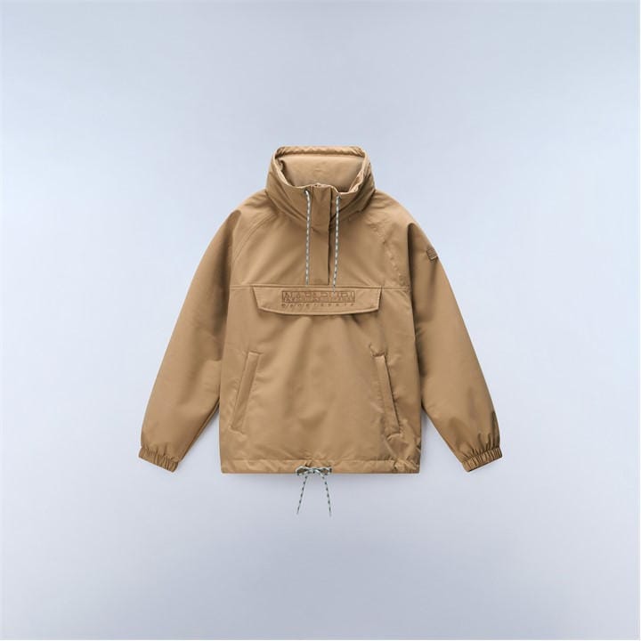 Napapijri Women's Beige Rainforest Dune Rain Anorak in Size 14, Sports Direct