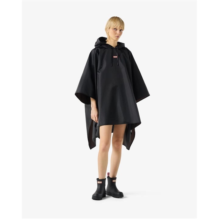 Hunter Women's Black Rain Anorak Jacket in Size 8, Sports Direct