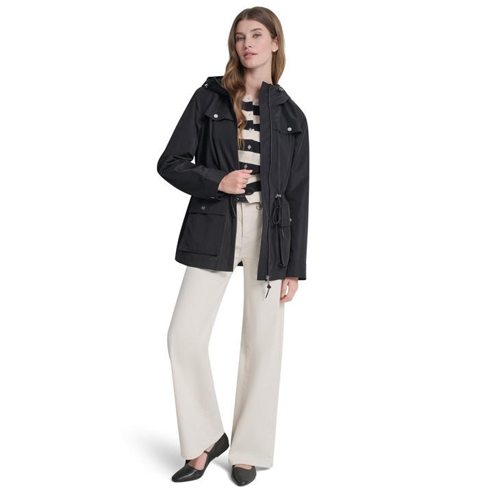 Dkny Women's Black Windbreaker in Size 16, Sports Direct