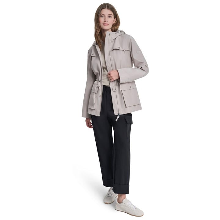 Dkny Women's Beige Windbreaker in Size 8, Sports Direct