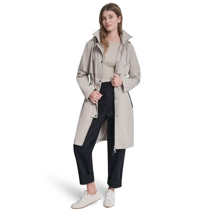 Dkny Women's Beige Rain Anorak Jacket in Size 8, Sports Direct