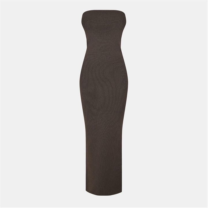 Jack Wills Women's Brown Classic Bandeau Knitted Jumper Dress in Size 8, Sports Direct