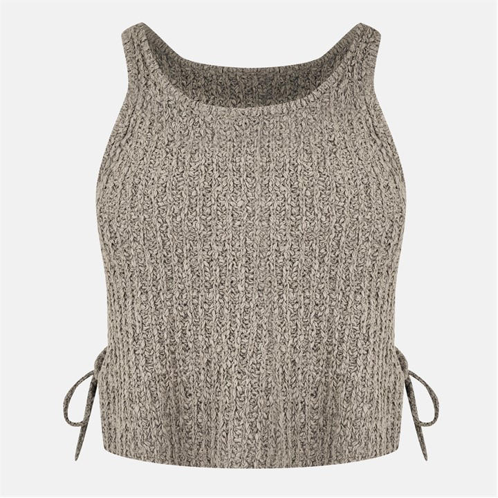 Jack Wills Women's Brown Knitted Sweater Vest in Size 14, Sports Direct